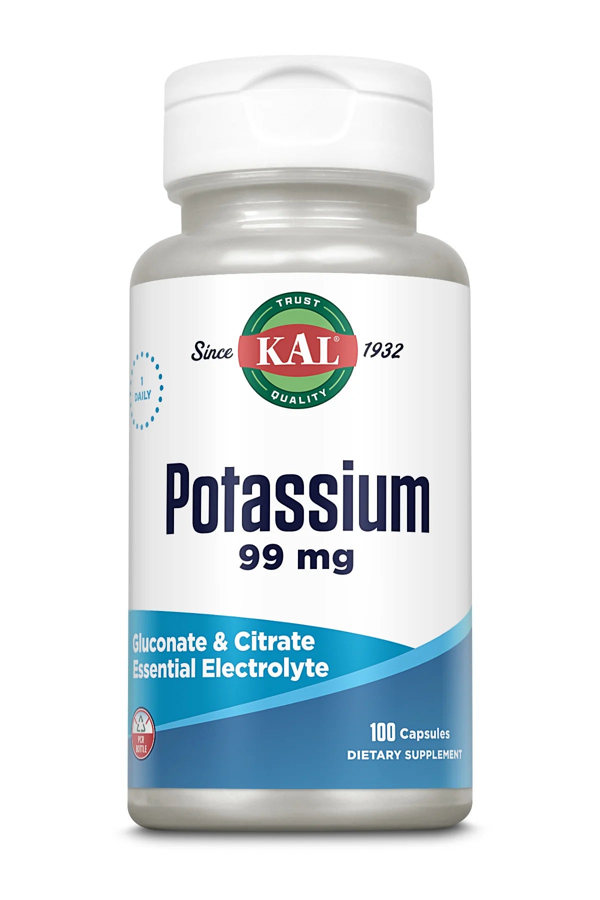 Potassium 99 mg, 100 capsule, Secom