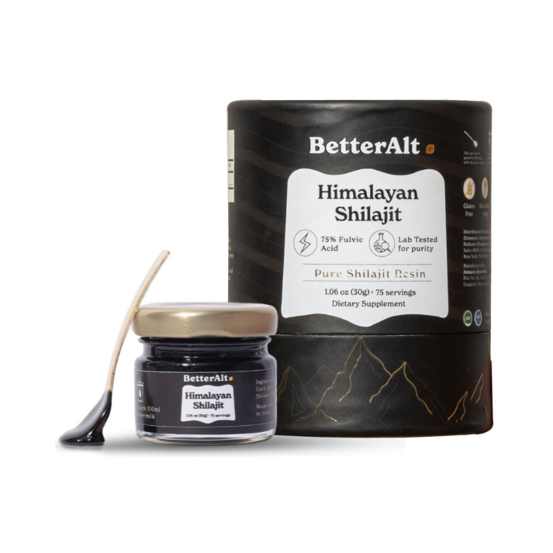 Better Alt Shilajit Himalayan, Rasina Pura Cu 75% Acid Fulvic, 30g