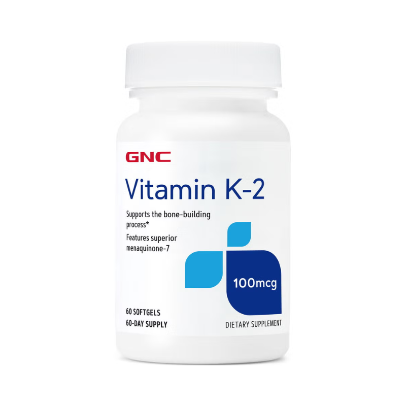 GNC Vitamin K-2 100 Mcg, Vitamina K 2, 60 Cps