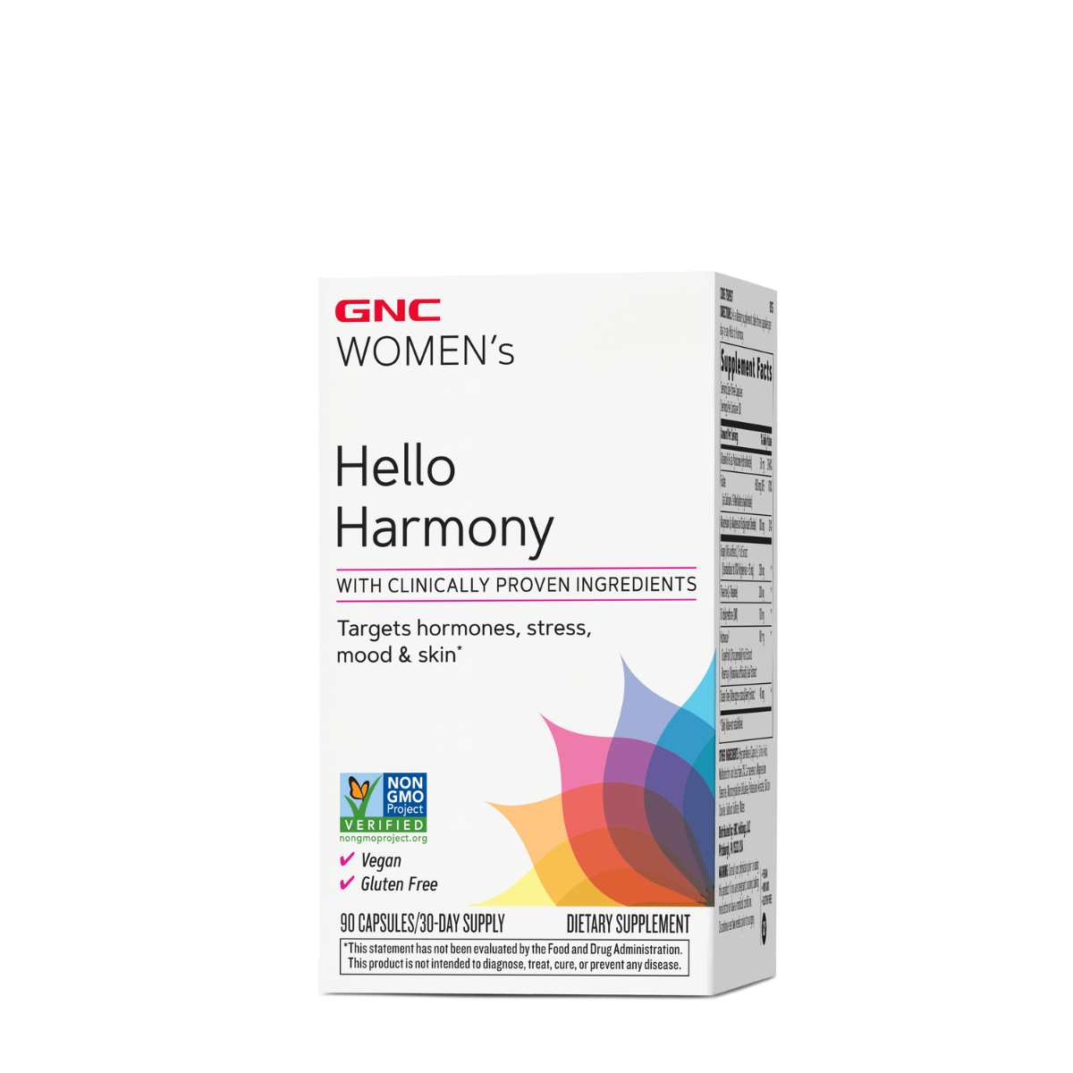 GNC Women's Hello Harmony Pms, Formula Pentru Echilibrul Hormonal, Emotional Si Elasticitatea Pielii Femeilor, 90 Cps