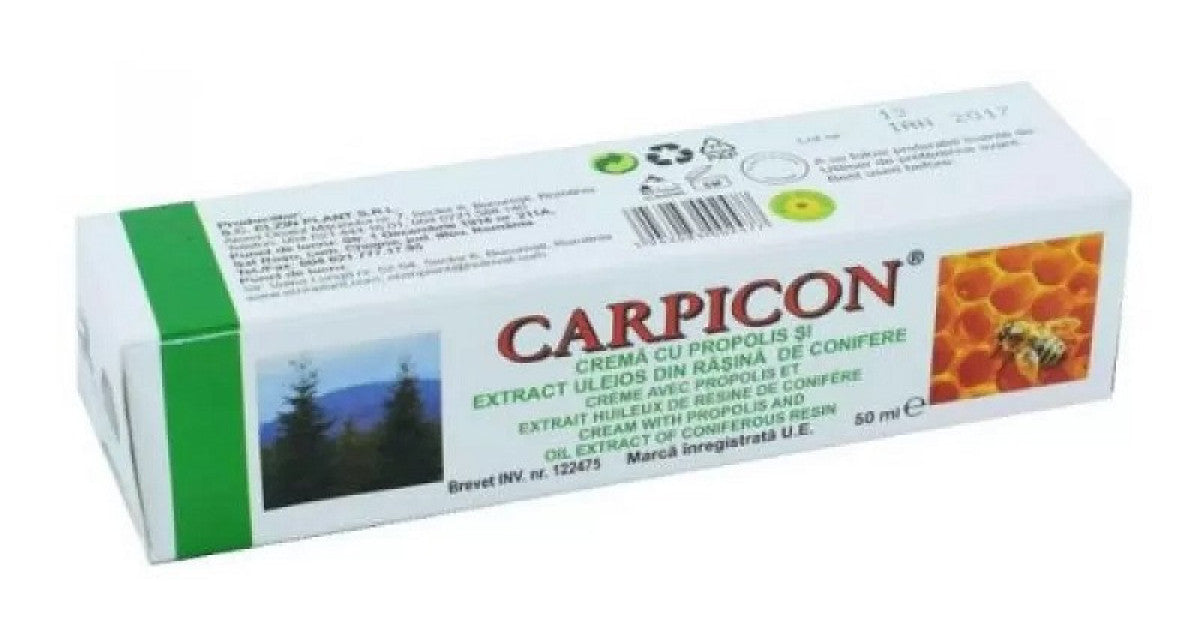 Crema cu propolis si rasina Carpicon, 50 ml, Elzin Plant