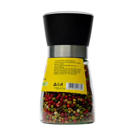 Rasnita Ceramica Cu Piper 5 Arome 75G, Solaris