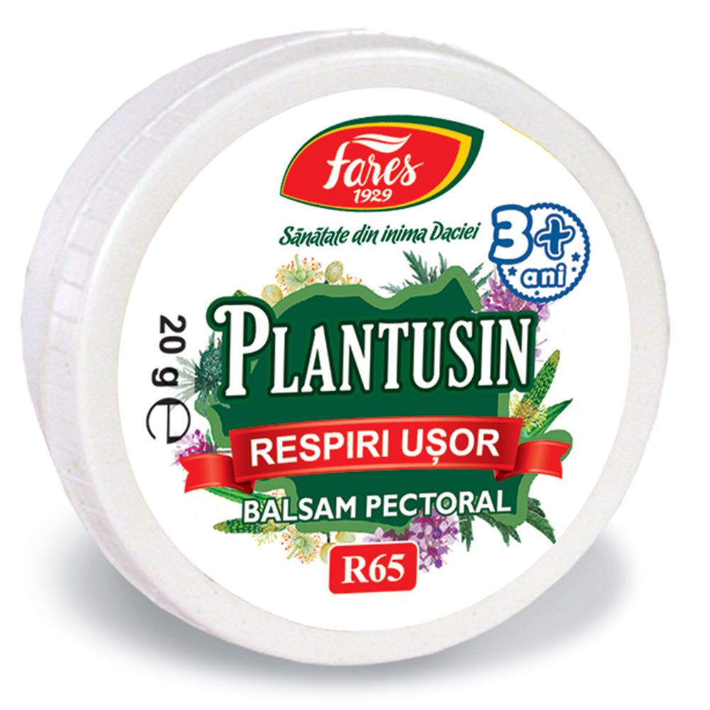 Balsam pectoral Plantusin Respiri Usor, 20 g, Fares