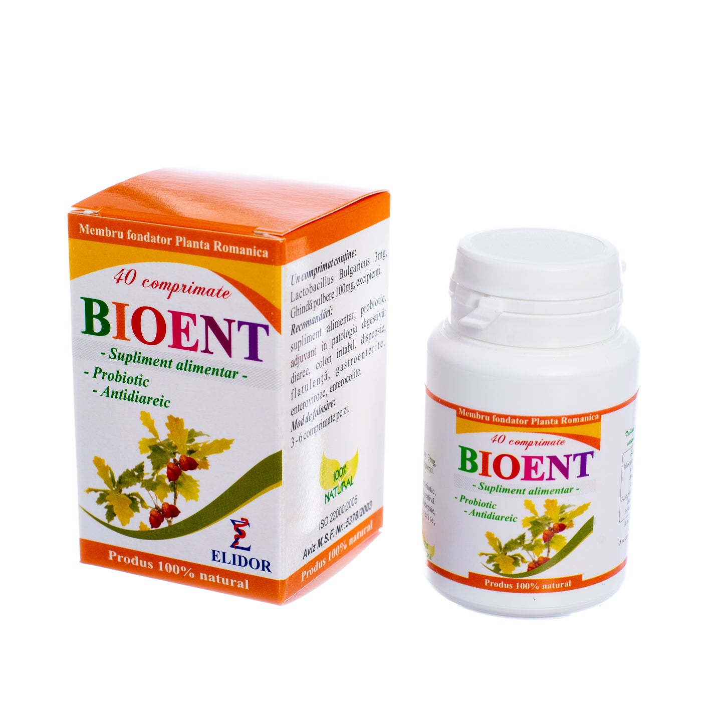 Bioent, 40 comprimate, Elidor