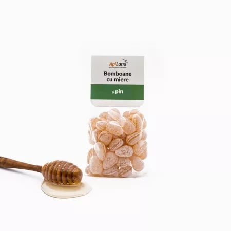 Bomboane cu miere si pin, 100g, ApiLand
