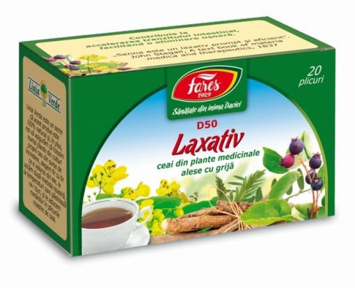 Ceai laxativ, 20 plicuri, Fares