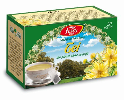 Ceai tei, 20 plicuri, Fares