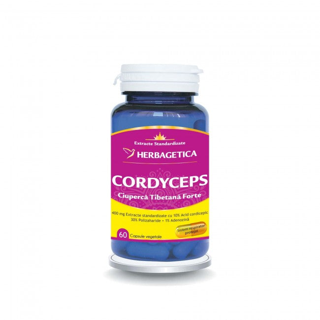 Cordyceps 10/30/1 Ciuperca tibetana forte, 60 capsule, Herbagetica