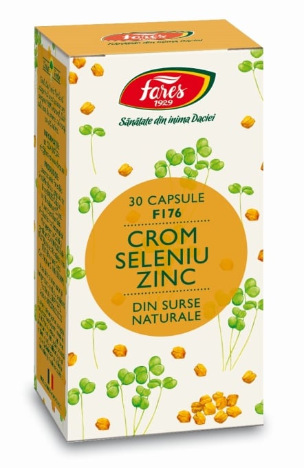 Crom, Seleniu, Zinc x 30cps (Fares)