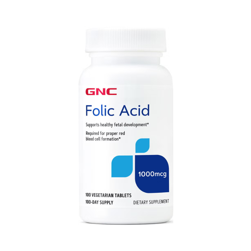 GNC Acid Folic 1000 Mcg, 100 Tb