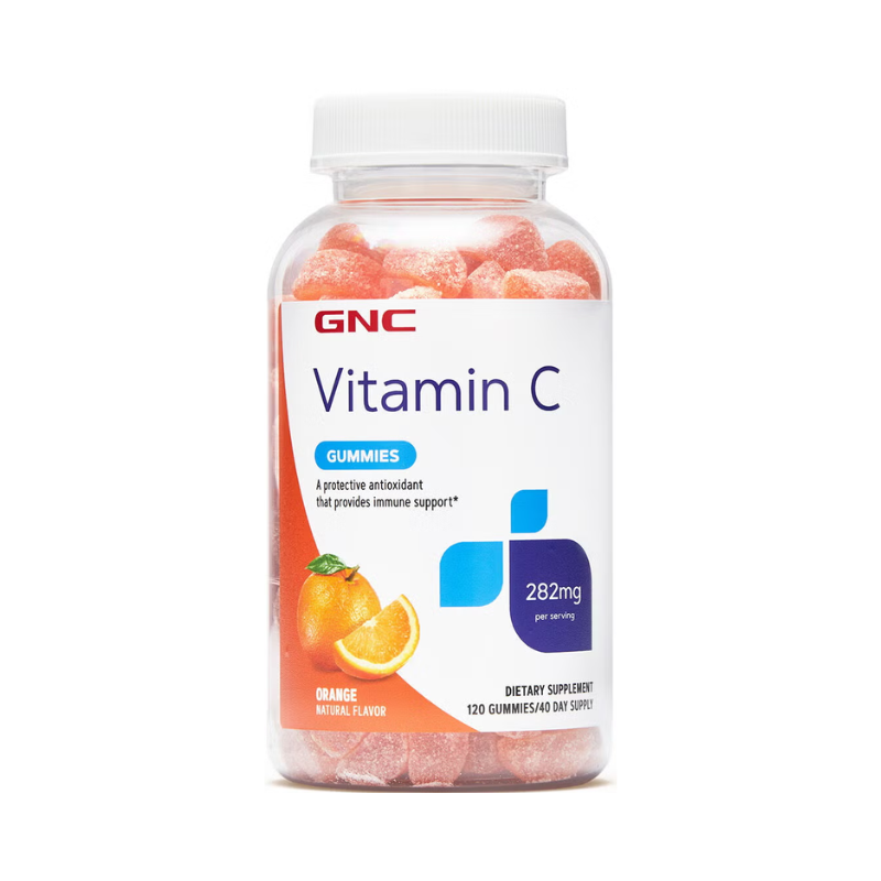 GNC Vitamina C 282 Mg, Jeleuri Cu Aroma De Portocale, 120 Jeleuri