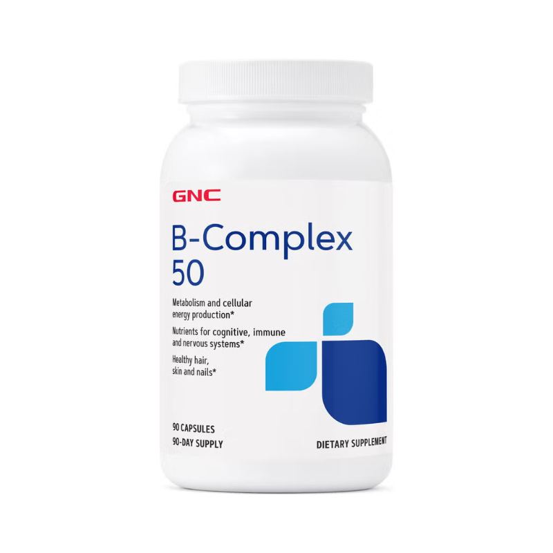 GNC B Complex 50, Complex De Vitamine B, 90 Cps