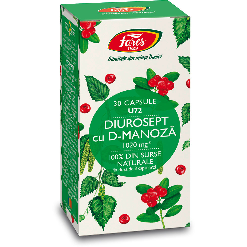 Diurosept cu D-Manoza, 30 capsule, Fares