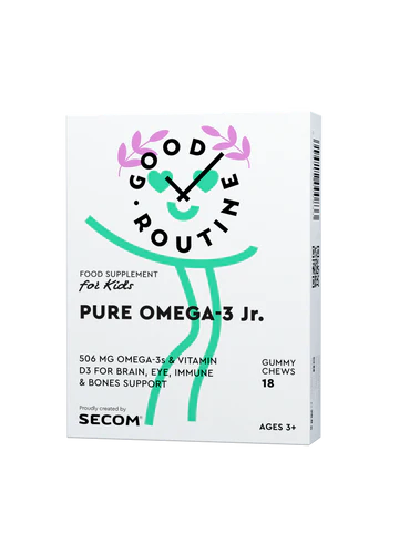 Pure Omega-3 Jr Good Routine, 18 jeleuri, Secom