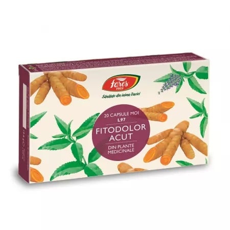 Fitodolor Acut, 20 capsule moi, Fares