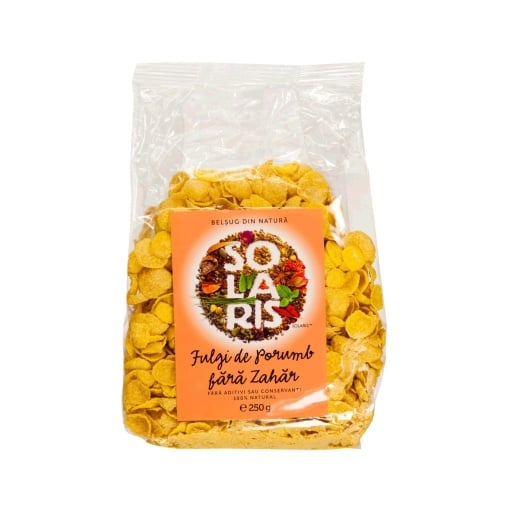 Fulgi de porumb fara zahar, 250g, Solaris