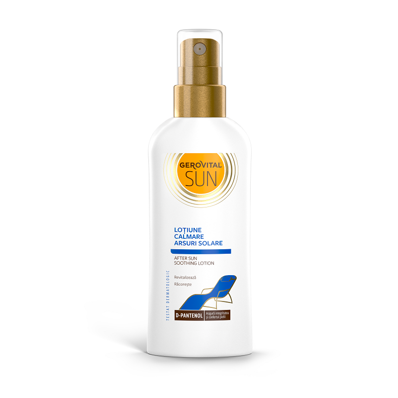 Lotiune calmare arsuri solare Sun, 150 ml, Gerovital