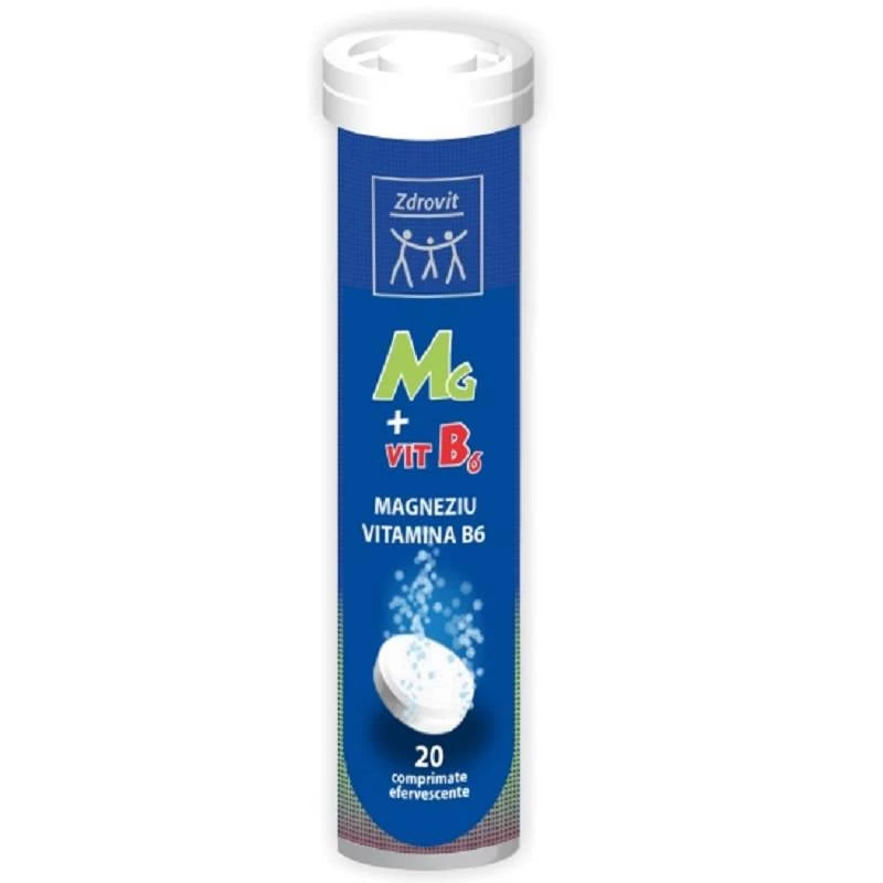 Magneziu Si Vitamina B6, 20Cpr, Zdrovit