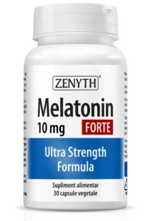 Melatonin Forte, 10mg, 30 capsule vegetale, Zenyth