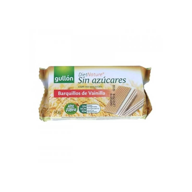 Napolitane Cu Vanilie, Fara Zahar, 60G, Gullon