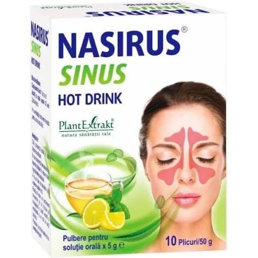 Nasirus Sinus Hot drink, 10 plicuri, PlantExtrakt
