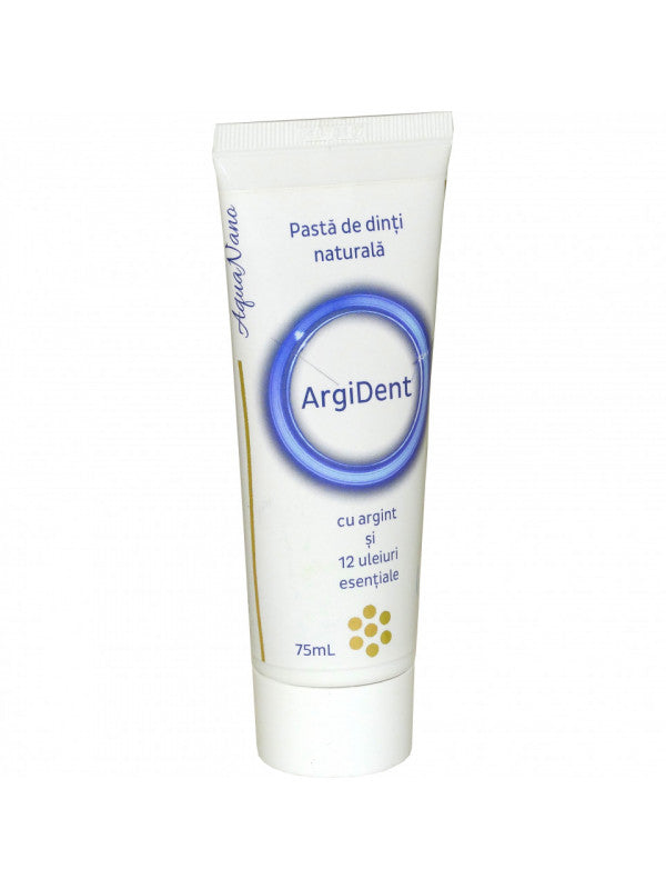 PASTA DINTI ARGIDENT (argint coloidal si uleiuri esentiale) AQUANANO 75ml AGHORAS
