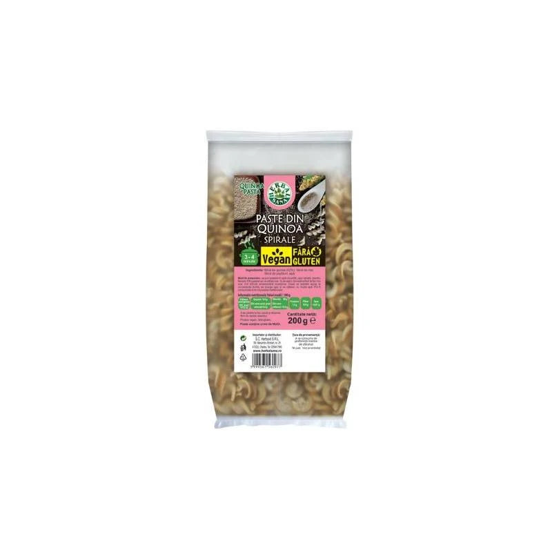 Paste Spirale Din Quinoa Fara Gluten 200G, Herbavit