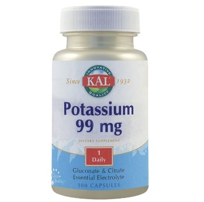 Potassium 99 mg, 100 capsule, Secom