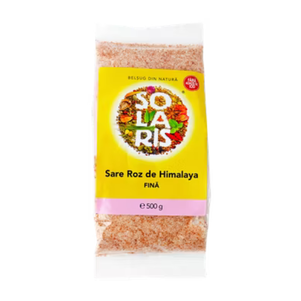 Sare roz de Himalaya fina, 500 g, Solaris