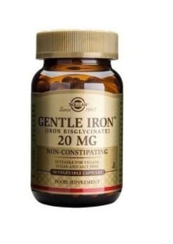 SOLGAR Gentle Iron (Fier) 20mg x 90cps