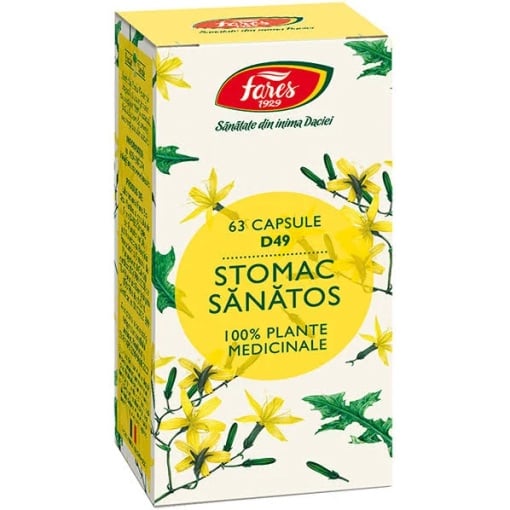 Stomac sanatos, D49, 63 capsule, Fares