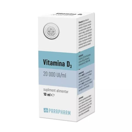 Vitamina D3 solutie, 10ml, Parapharm
