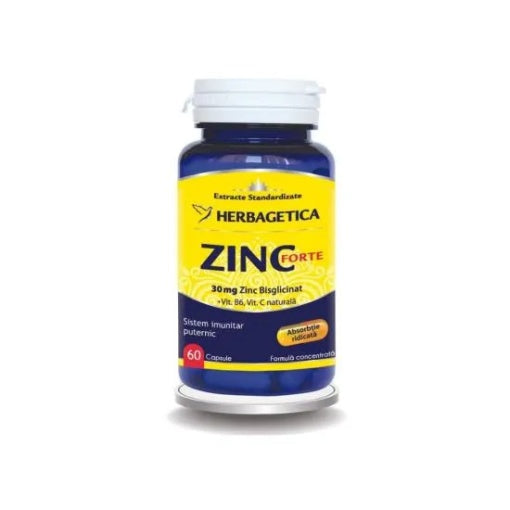 Zinc forte, 60 capsule, Herbagetica