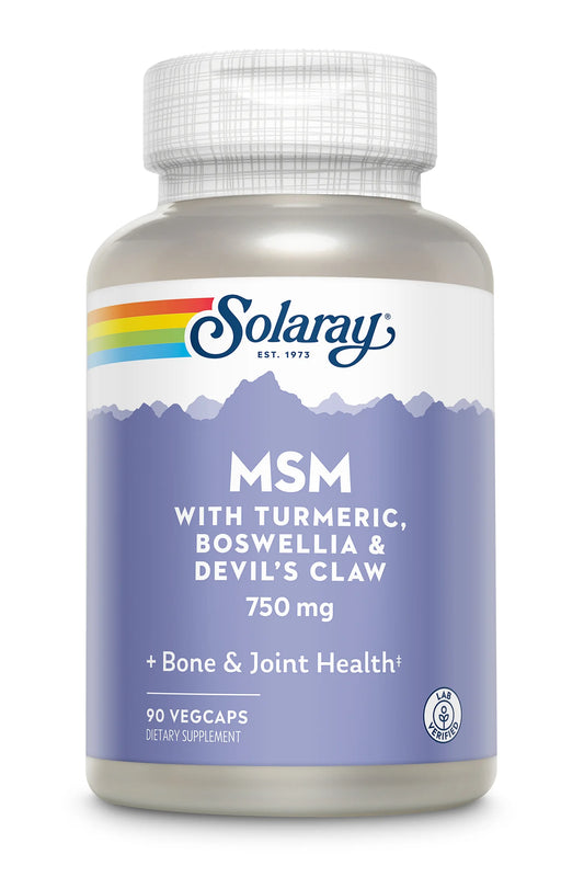 MSM 750 mg, 90 capsule vegetale, Solaray