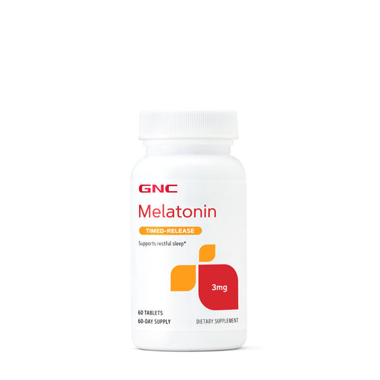 GNC Melatonina 3 Mg Cu Eliberare Prelungita, 60 Tb