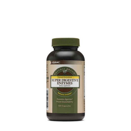 GNC Natural Brand Super Digestive Enzymes, Enzime Digestive, 100 Cps