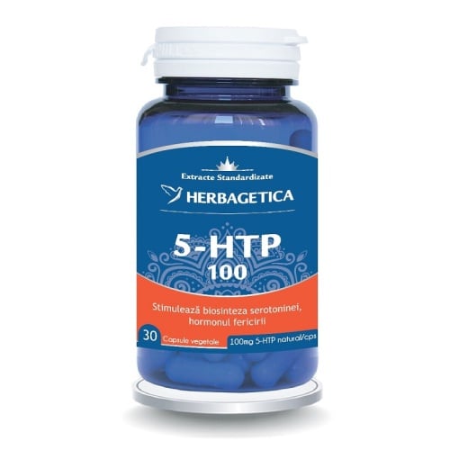 5 HTP 100, 30 capsule, Herbagetica