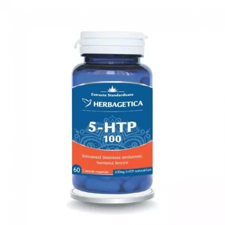 5 HTP 100, 60 capsule, Herbagetica