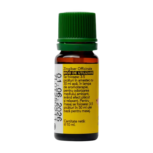 Ulei esential de ghimbir, 10 ml, Solaris