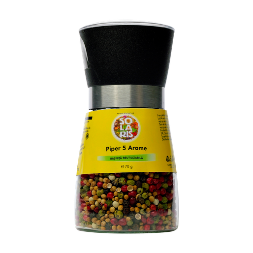 Rasnita Ceramica Cu Piper 5 Arome 75G,  Solaris