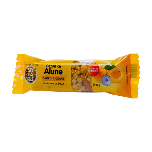 Baton cu alune, caise si cicoare, 28 g, Solaris