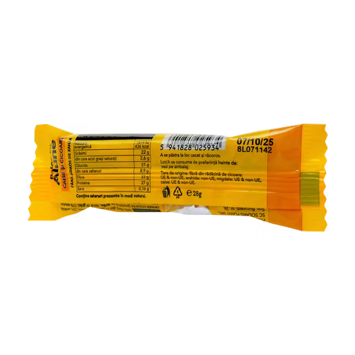 Baton cu alune, caise si cicoare, 28 g, Solaris