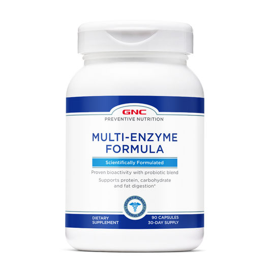 GNC Preventive Nutrition Multi-enzyme, Formula Enzime Digestive, 90 Cps