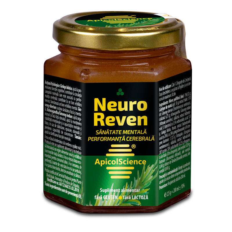 Miere poliflora Neuro Reven, 200 ml, ApicolScience