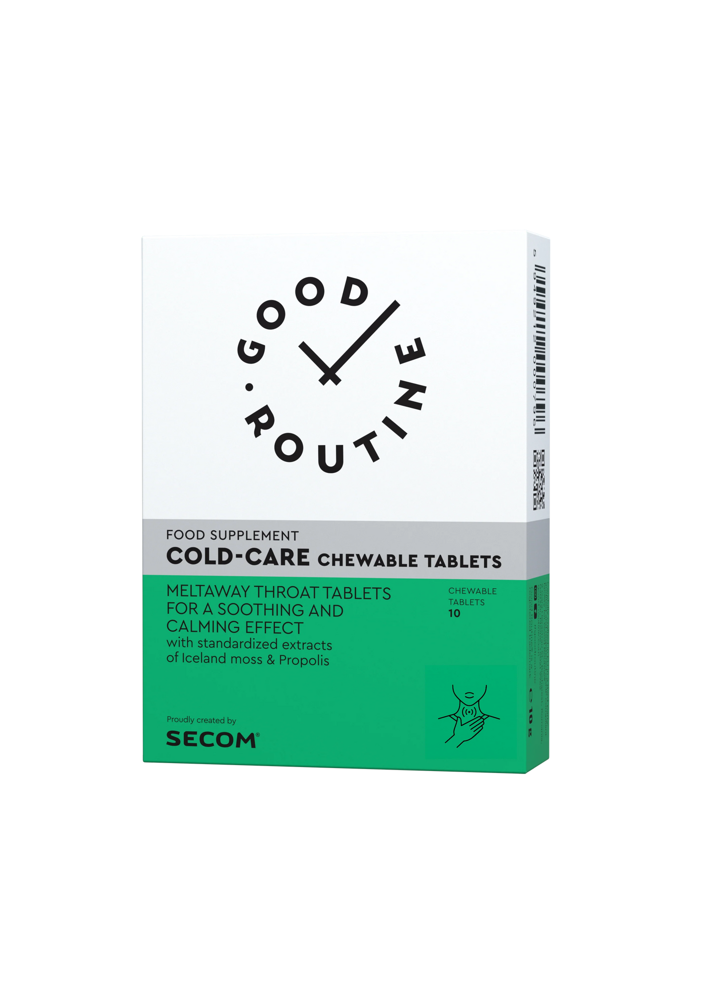 Cold-Care Chewable Tablets Good Routine, 10 comprimate de supt, Secom
