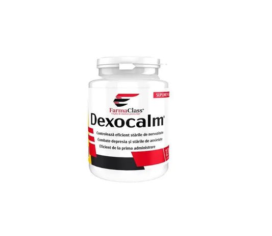 Dexocalm, Nervozitate Si Anxietate, 120 Capsule, Farma Class