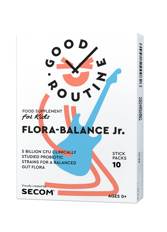 Probiotic pentru copii Flora-Balance Good Routine, 10 plicuri x 2.5 g, Secom