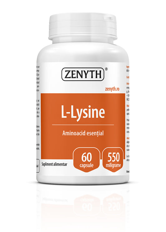L-Lysine, 550mg, 60 capsule, Zenyth
