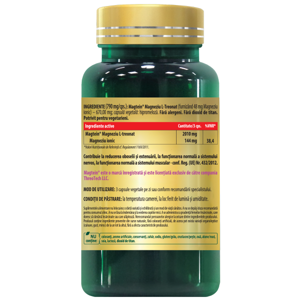 Magneziu L-treonat Magtein, 90 capsule, Cosmo Pharm