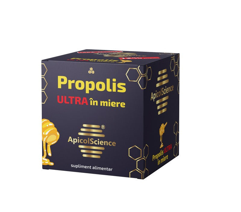 Propolis Ultra in miere, 100 ml, Apicolscience